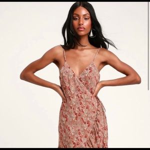 Free people mini wrap dress